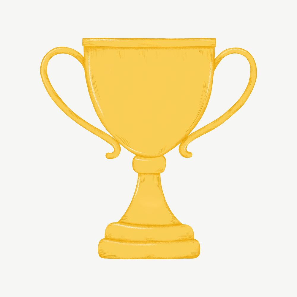 Gold trophy clipart psd