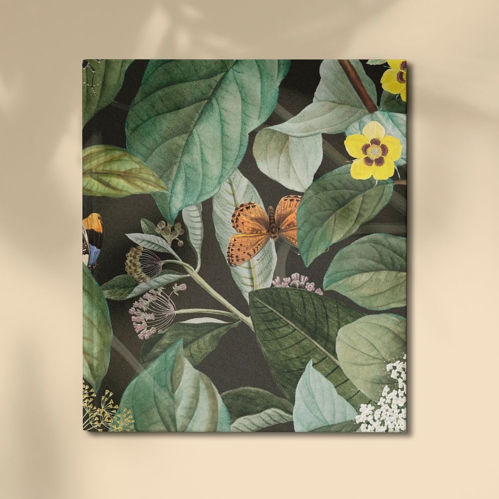 Botanical patterned book cover