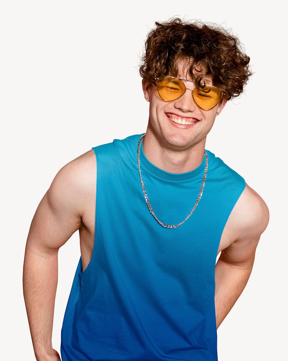 Men's summer tank top mockup, editable apparel & fashion psd
