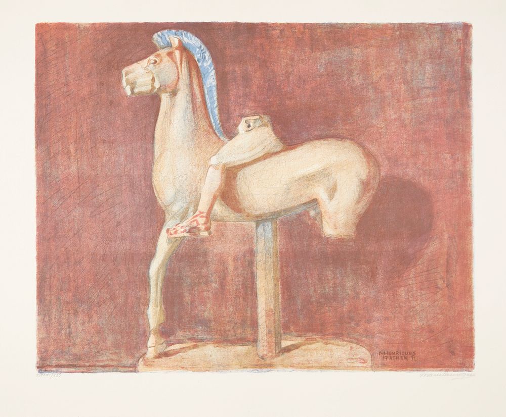 Archaic Greek Equestrian Statue (Athens) by Marie Henriques