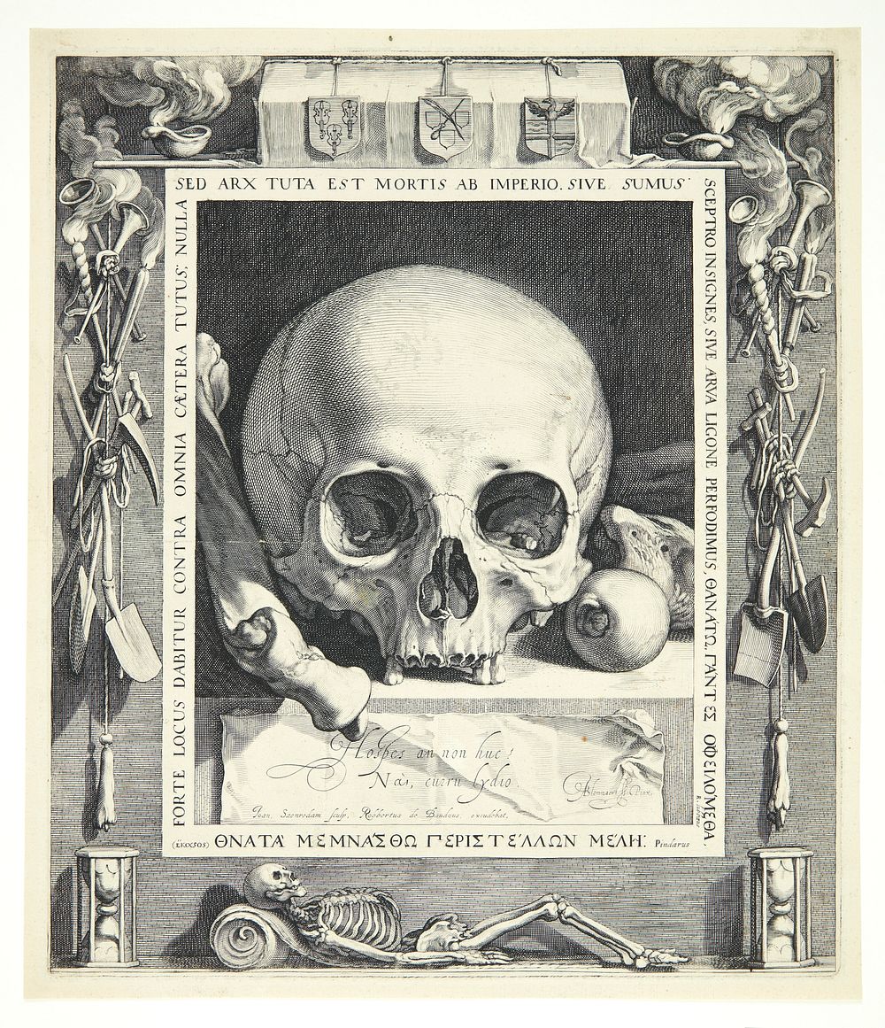 Death's Head by Abraham Bloemaert