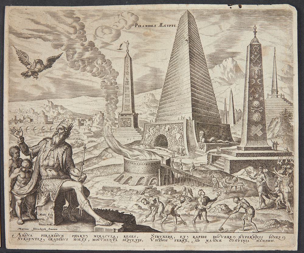 The pyramids of Egypt by Maarten Van Heemskerck