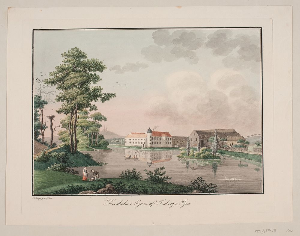 Hvedholm in the area of Faaborg on Funen by Søren L. Lange