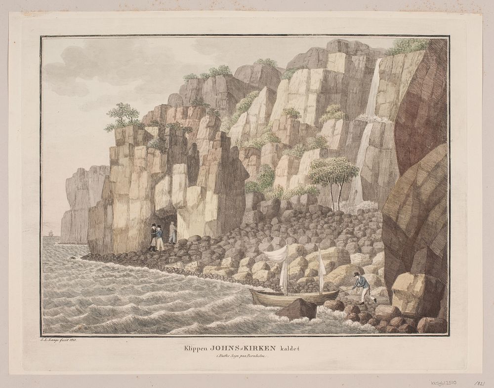 The rock called Jon's Church in Ruth's Parish on Bornholm by Søren L. Lange