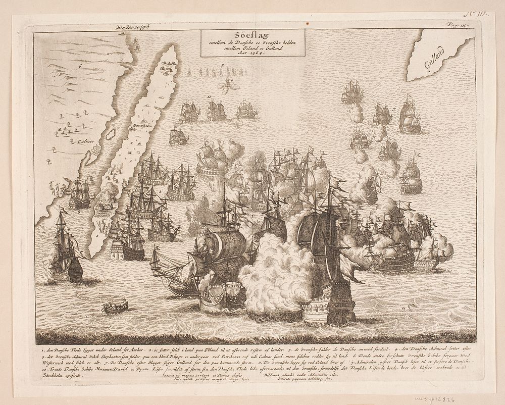 Battle of øland and Gulland, 1564 by Johann Husman