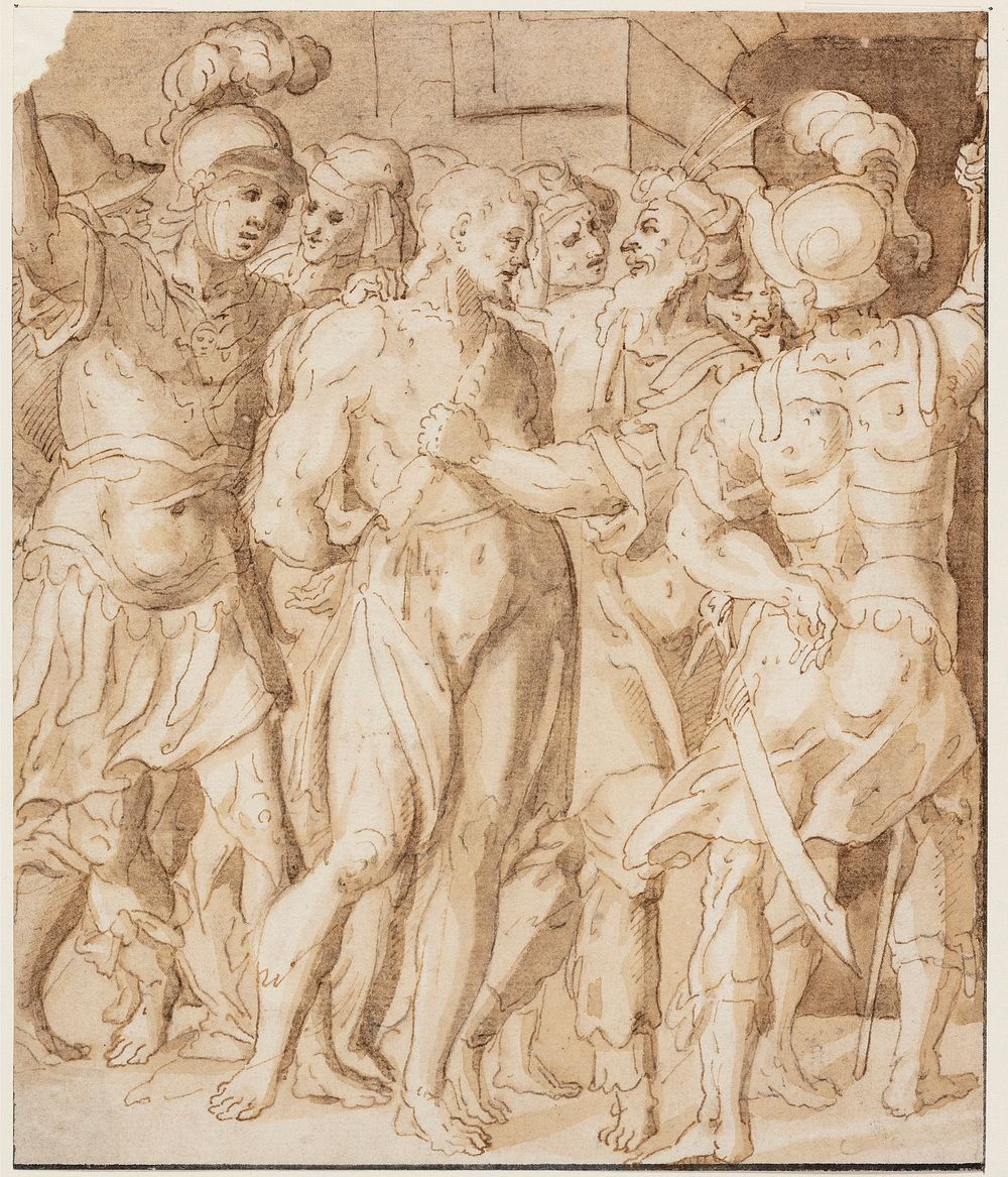 Christ is mocked   by unknown