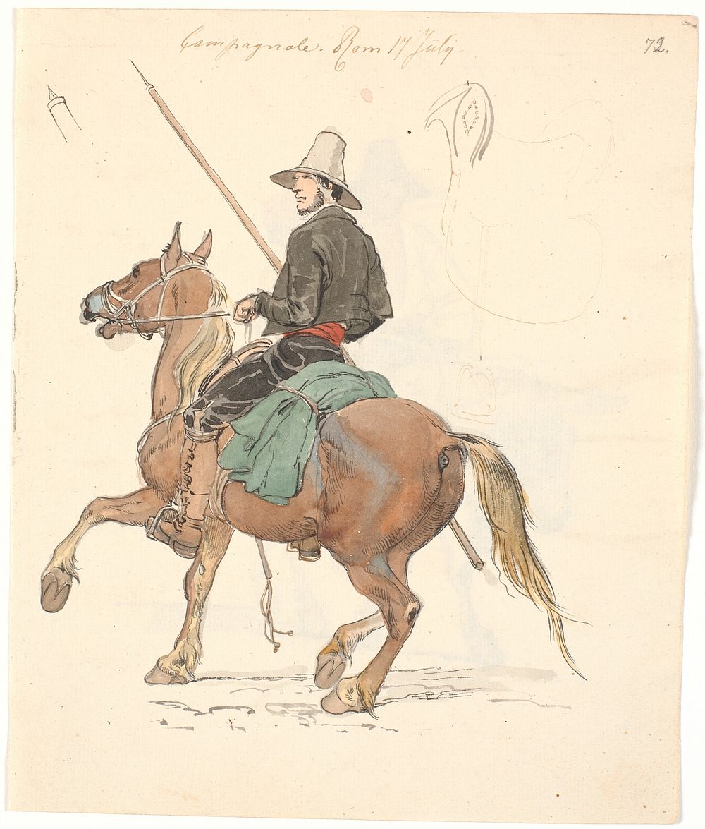Campagnole for horse by Johan Thomas Lundbye