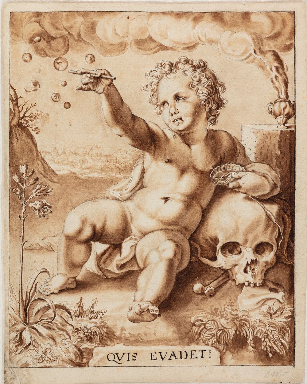 Allegory of impermanence. by Hendrick Goltzius