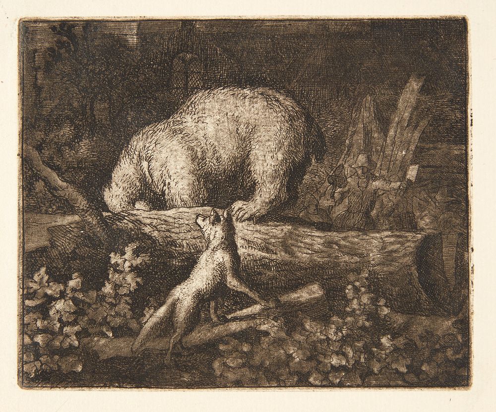 The bear is caught in a trap by Allaert Van Everdingen