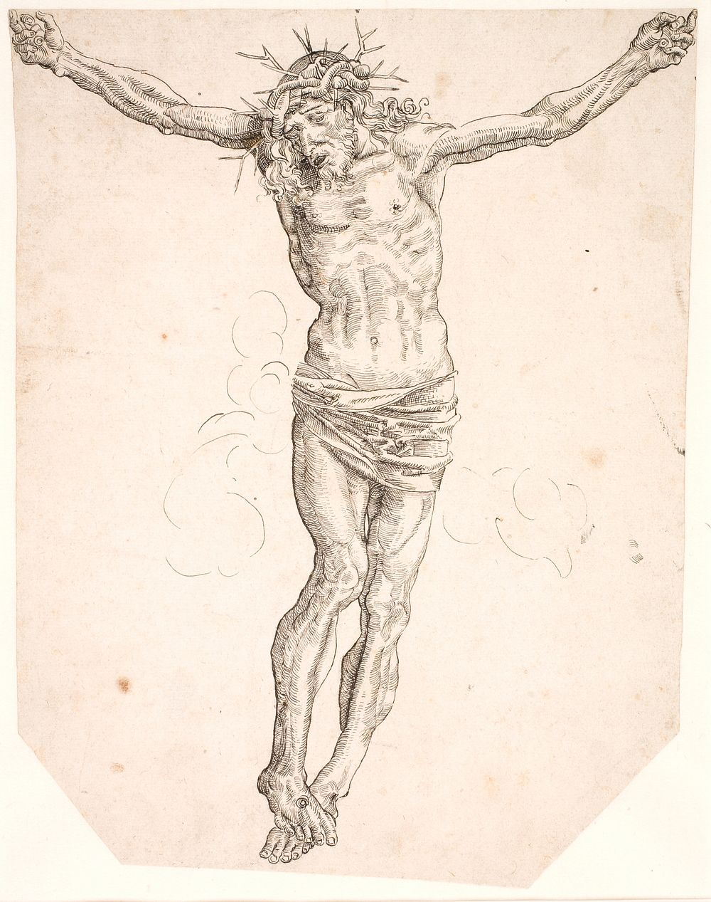 The crucified Christ without a cross by unknown