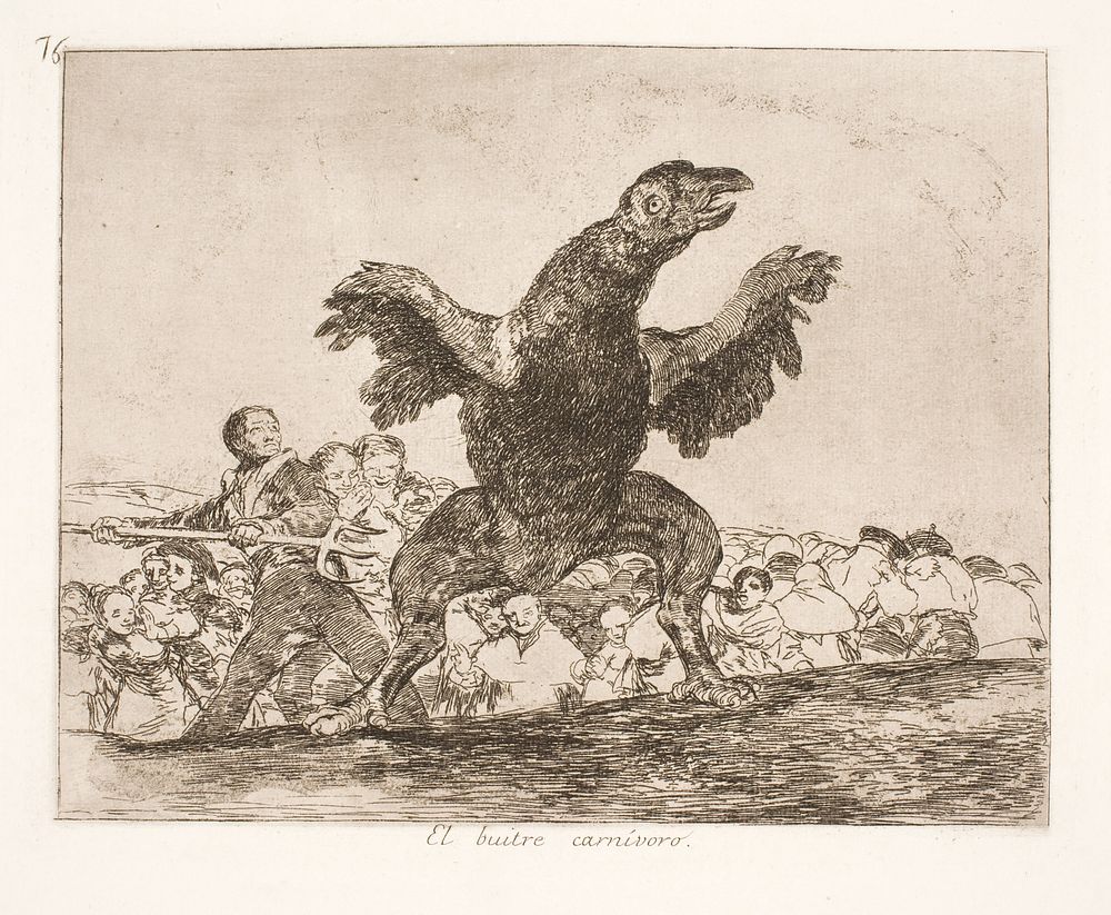 The Vulture (76) by Francisco Goya