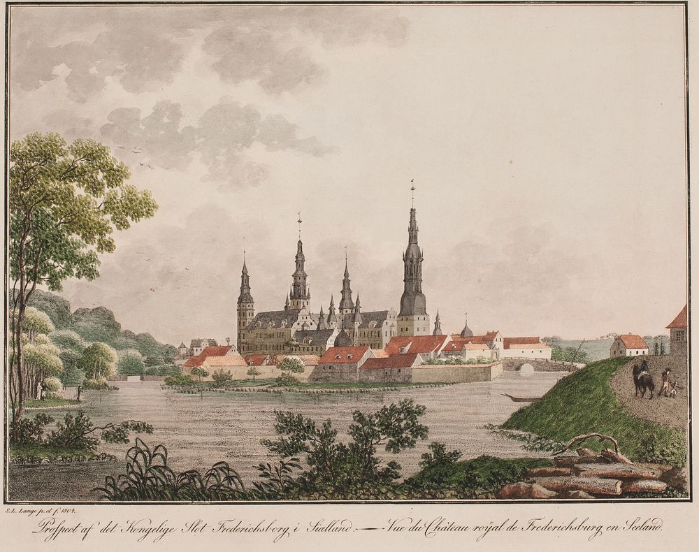 Prospectus of the royal castle Frederiksborg on Zealand by Søren L. Lange