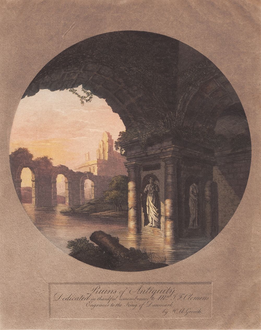Ruins of Antiquity.Dedicated to Clemens by Heinrich Grosch