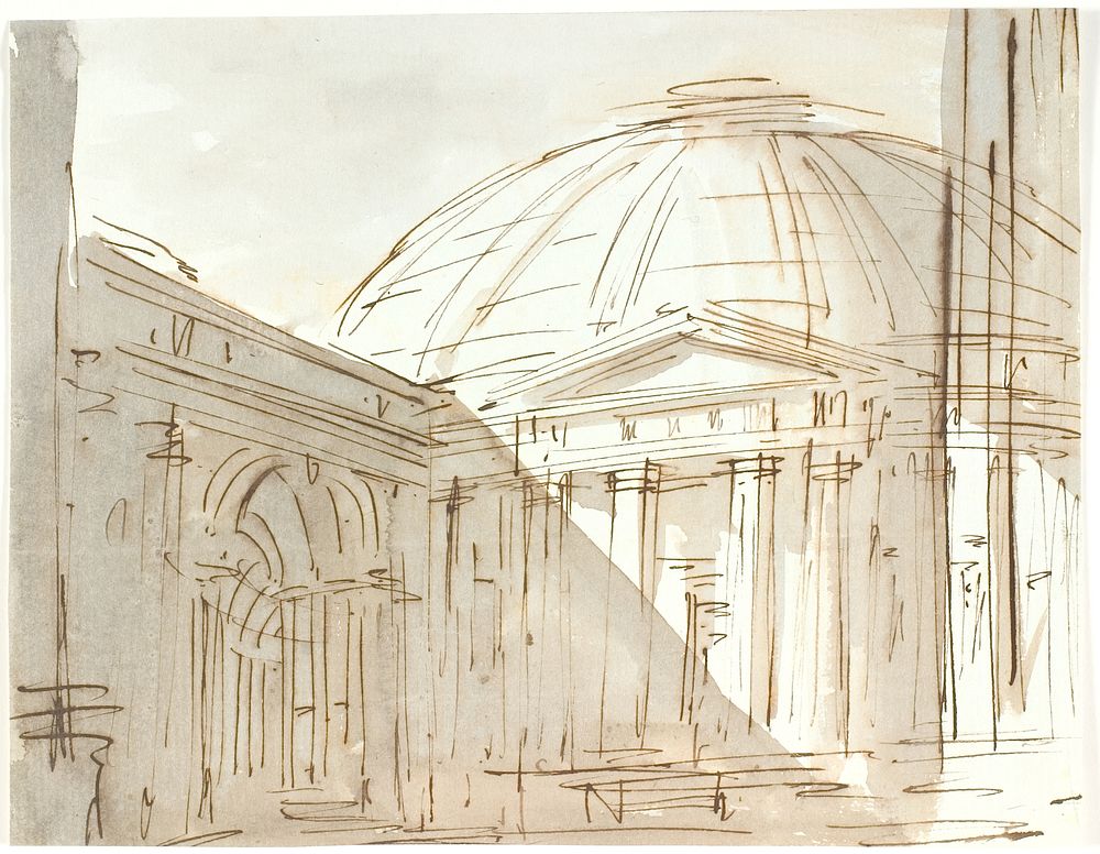 A round building (Pantheon?) by Aron Wallick