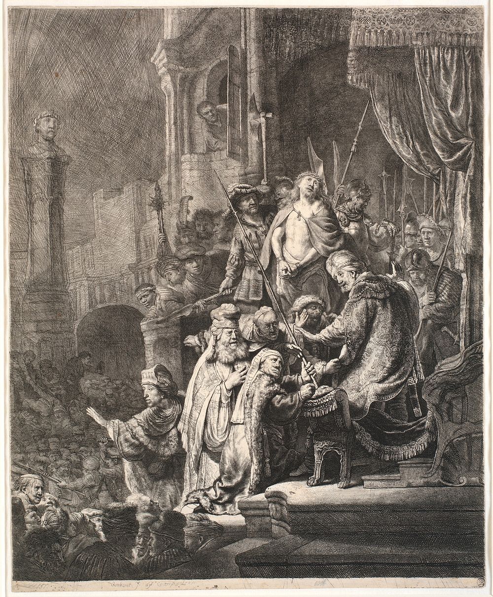 Christ for Pilate by Rembrandt van Rijn