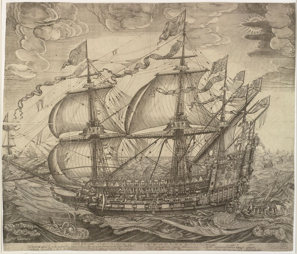 The Warship Three crowns by Jan Diricks Van Campen