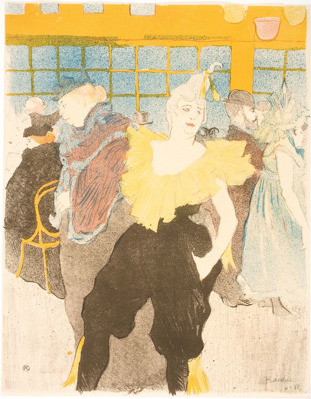 La Clownesse au Moulin Rouge by Henri de Toulouse Lautrec