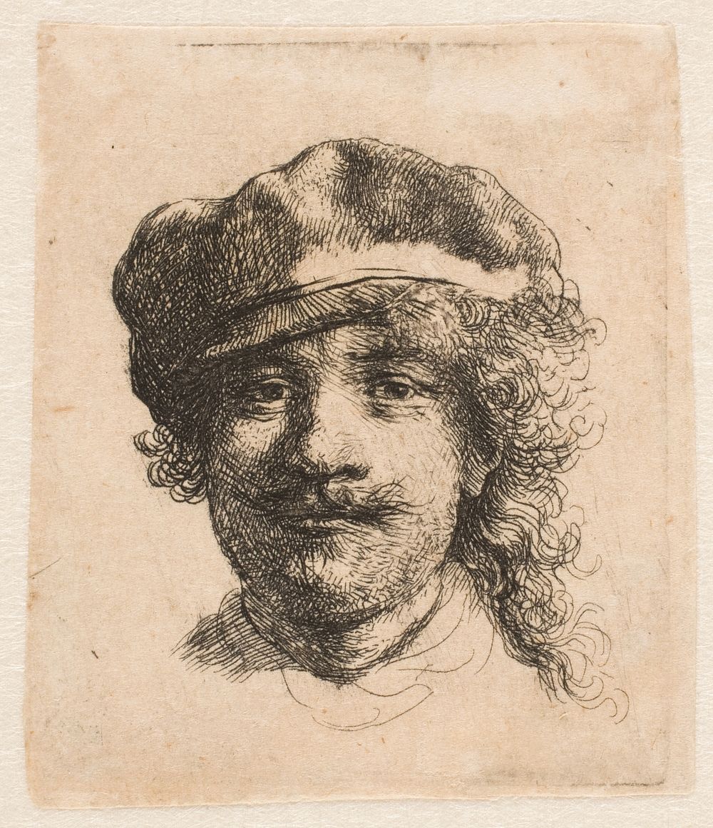 Self portrait by Rembrandt van Rijn