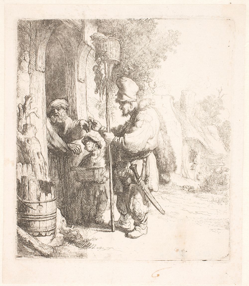 Rembrandt van Rijn  The Rat Catcher (The Rat Poison Peddler