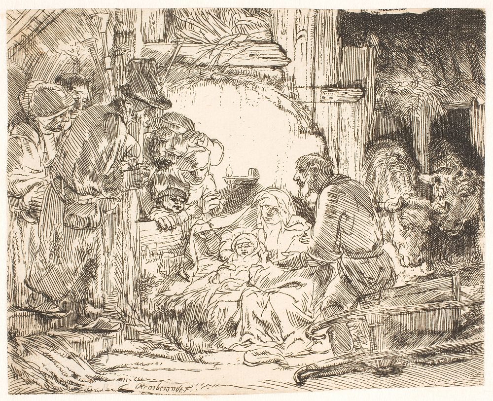 Adoration Of The Shepherds | Free Photo - Rawpixel