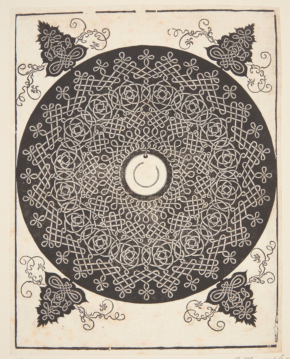 Knob with white medallion by Albrecht Dürer