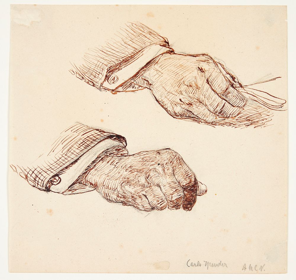 Carl Nielsen's hands by Anne Marie Carl Nielsen