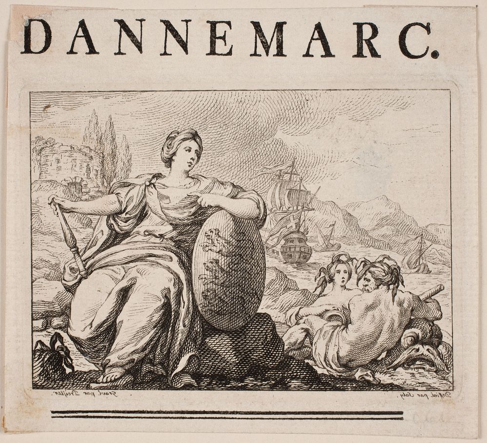 Vignette for P. H. Mallet: Histoire de Danemarc I, 1758  by Johan Martin Preisler