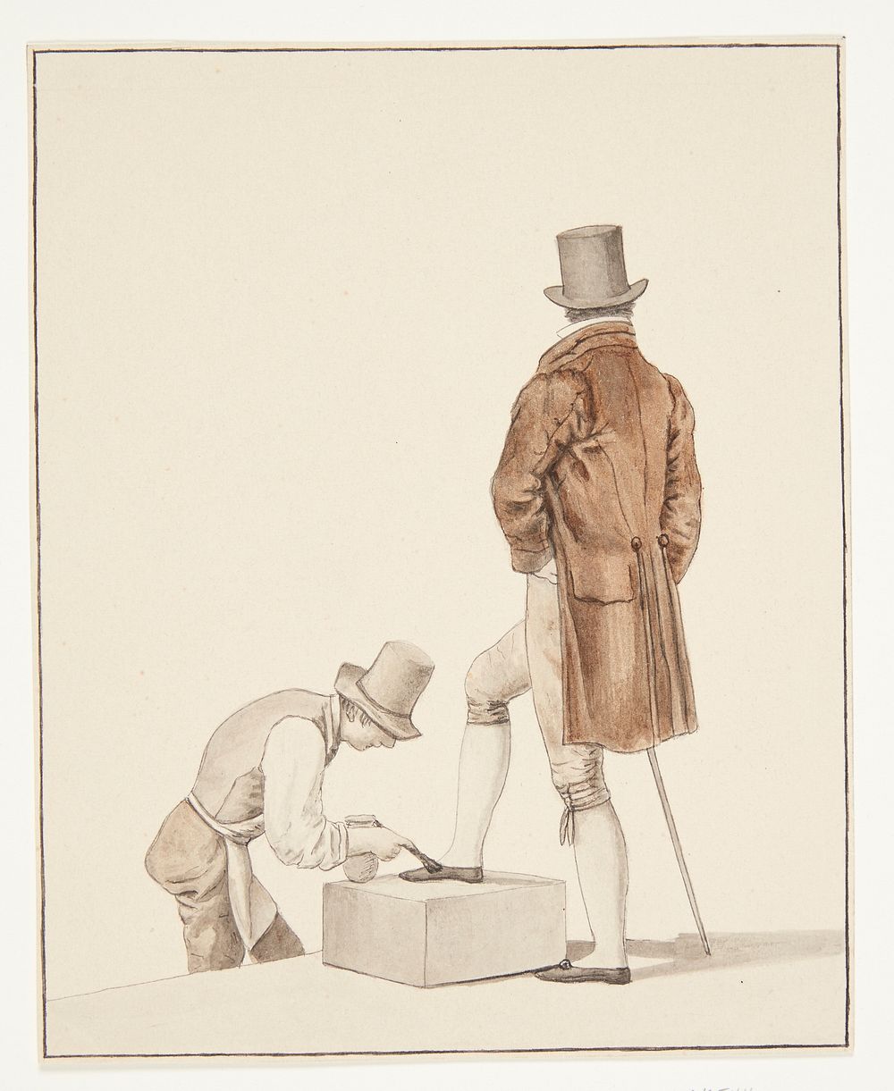 A shoeshine from Paris by C.W. Eckersberg