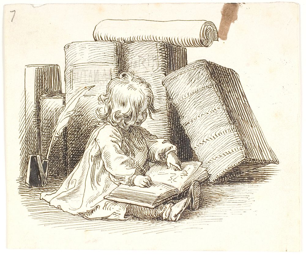 Lily is reading by Lorenz Frølich