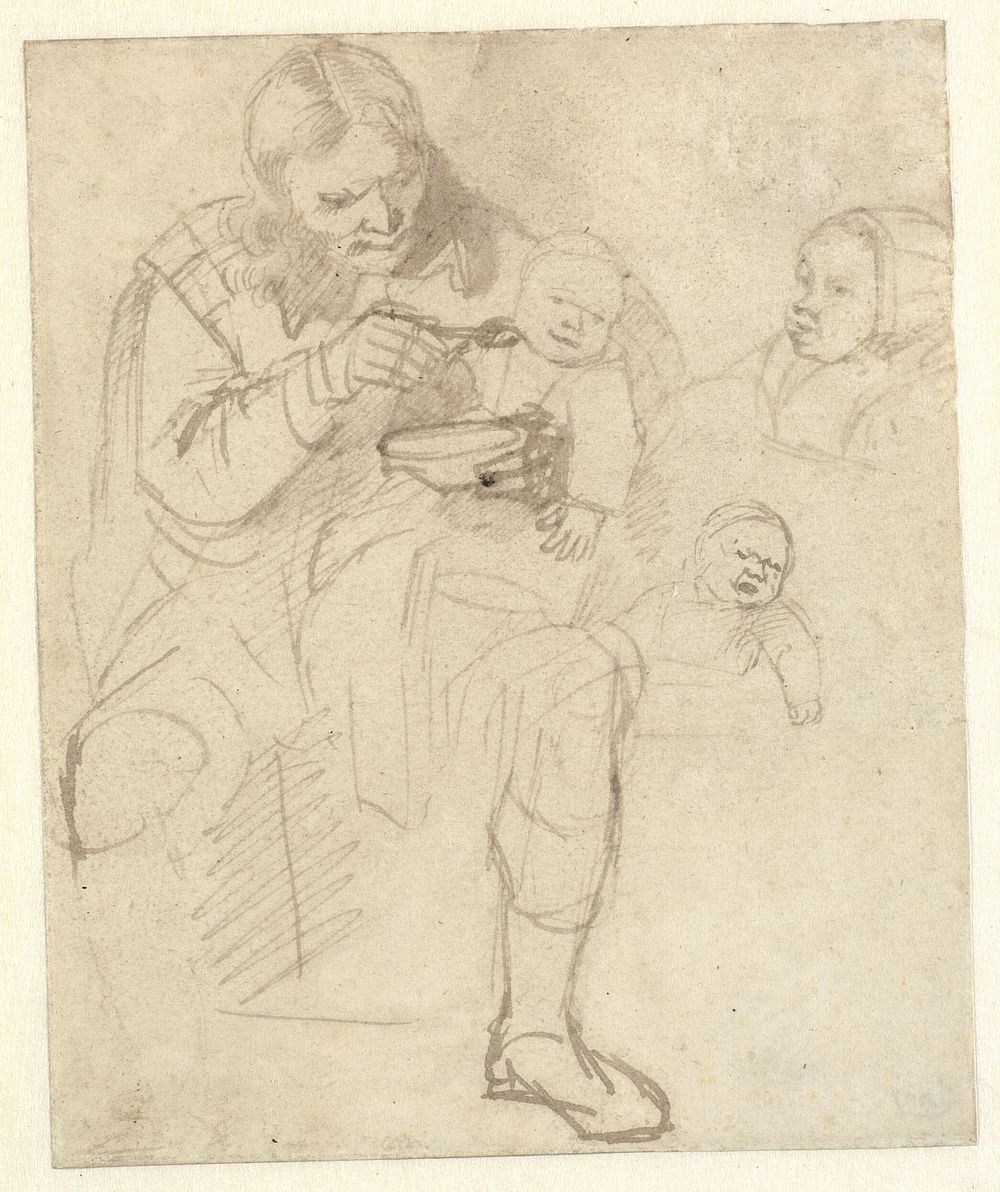 Pater familias (The Widower) by Rembrandt van Rijn