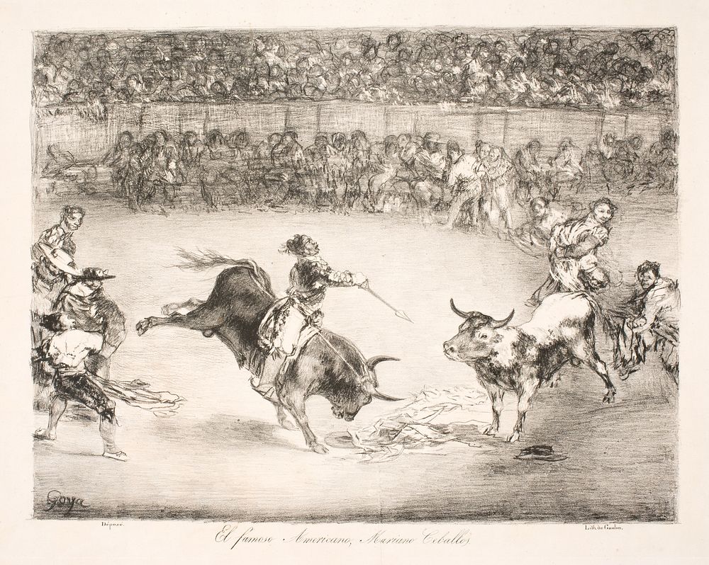 "El famoso Americano, Mariano Ceballos" by Francisco Goya