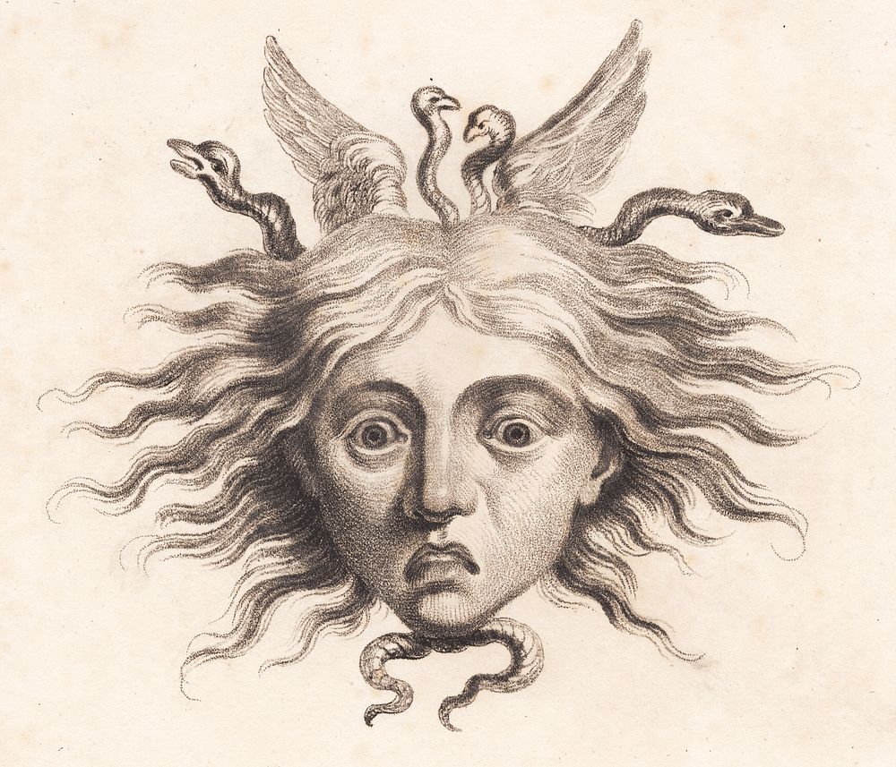 Medusa head by Johan Frederik Clemens