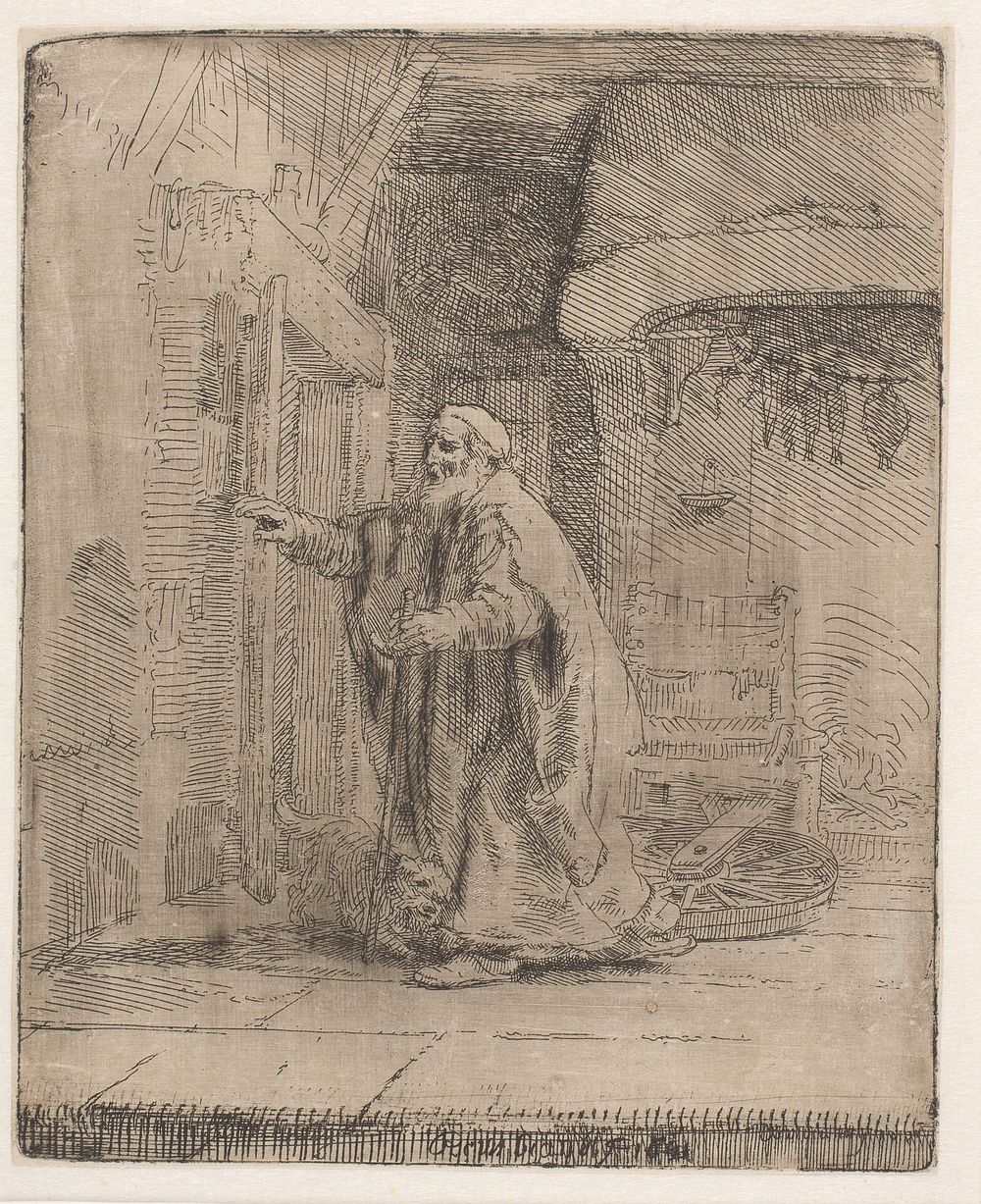 The blind Tobias by Rembrandt van Rijn