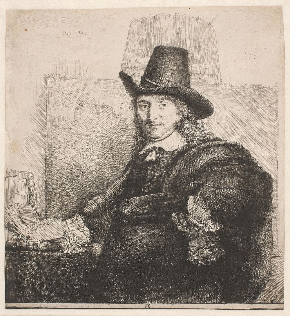 Jan Asselyn, painter by Rembrandt van Rijn