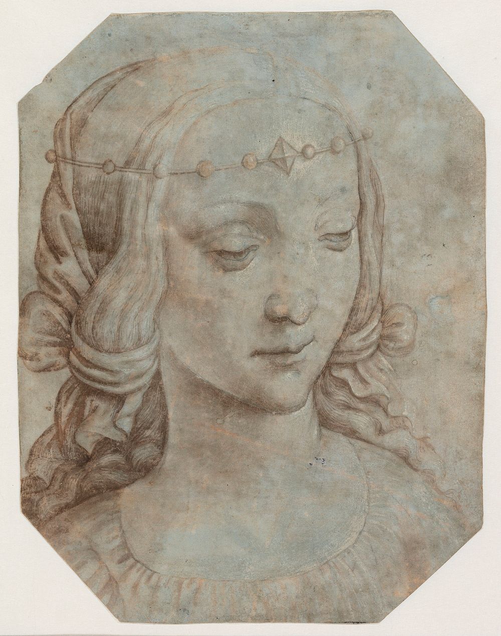 Head of a young woman by Giampietrino