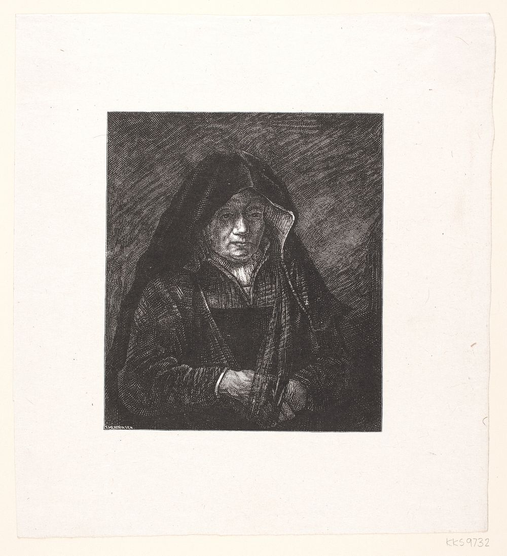 Rembrandt: The Old Wife by Frederik Hendriksen