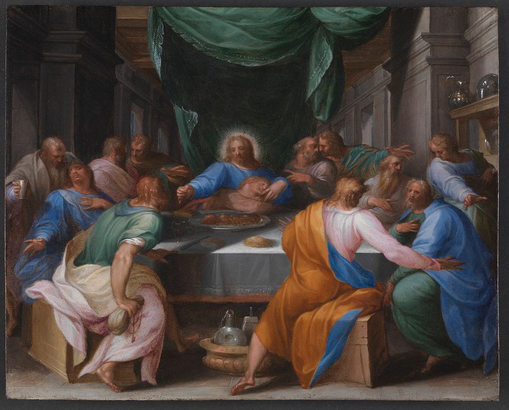 The Holy Communion by Girolamo Muziano