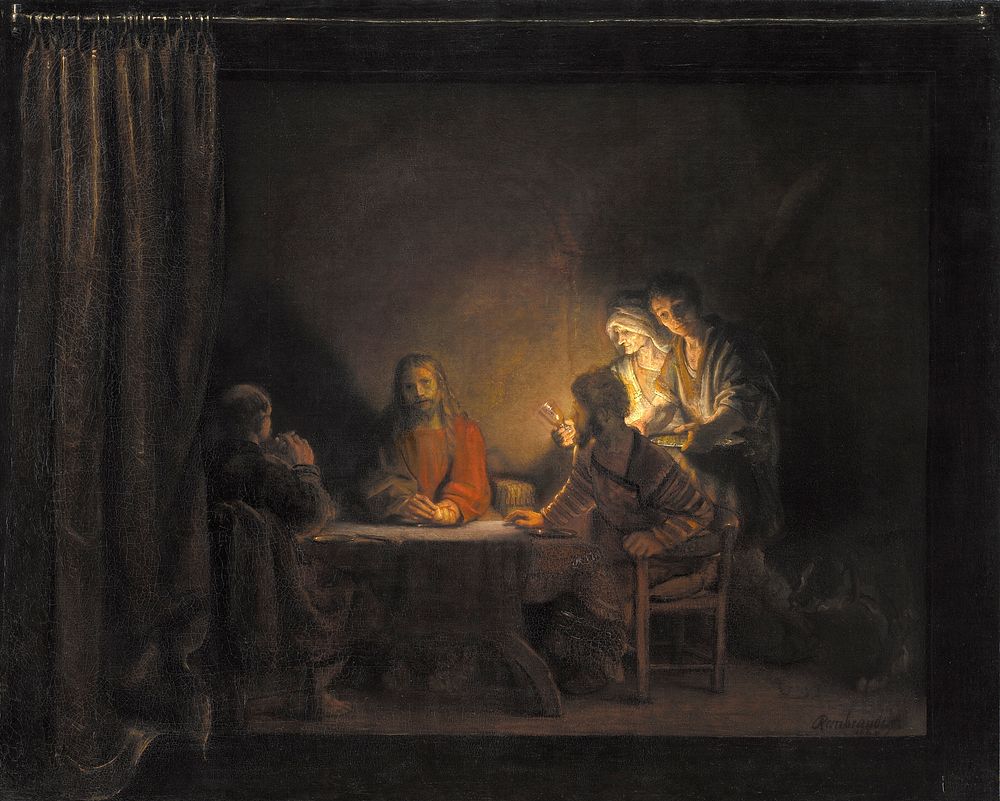 Christ in Emmaus by Rembrandt van Rijn
