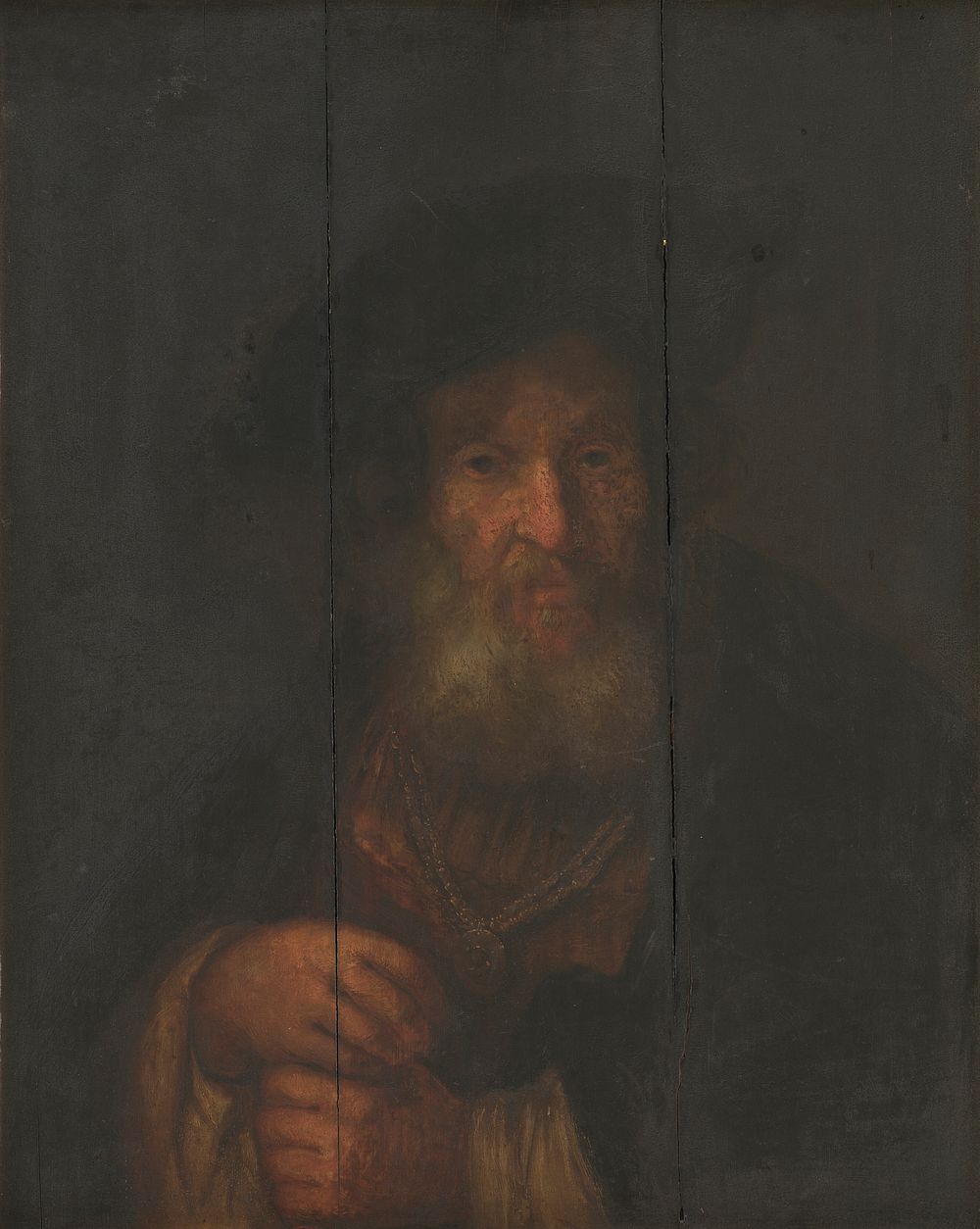 Portrait of an old Jew by Rembrandts Skole