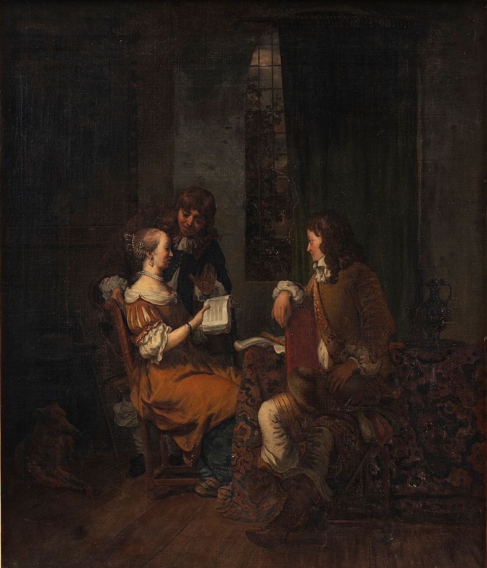 The music lesson by Gerbrand Van Den Eeckhout