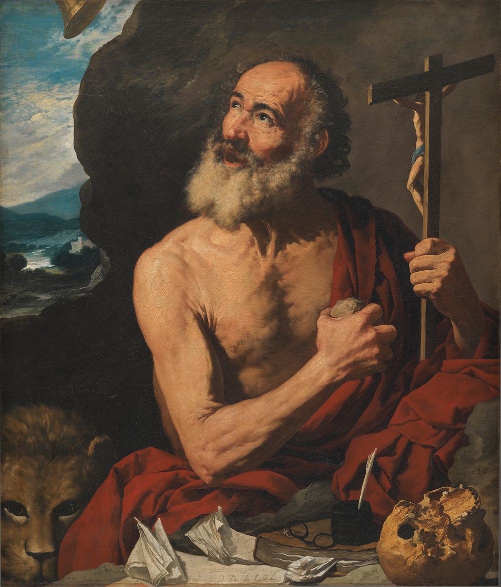 The repentant St.Hieronymus by Francisco Collantes