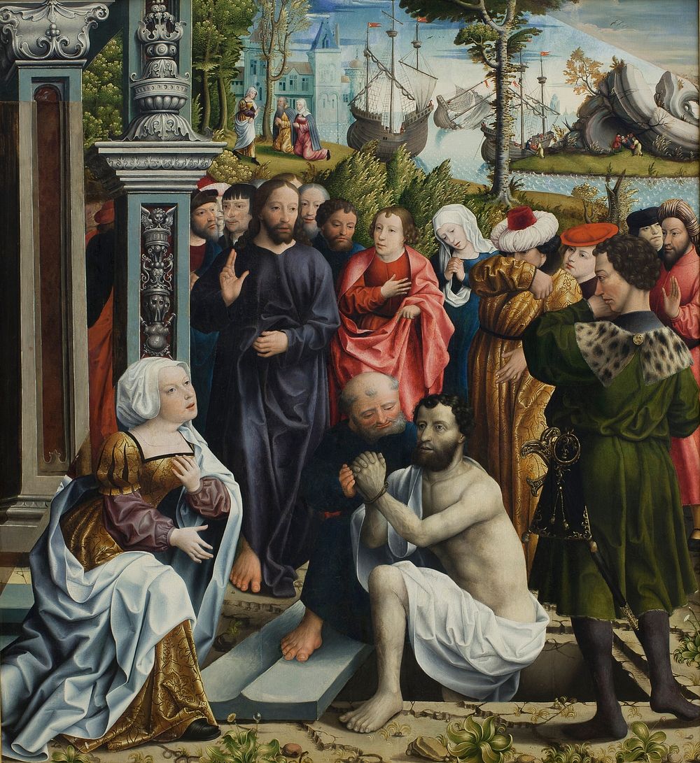 The Raising of Lazarus by Lucas Van Leyden