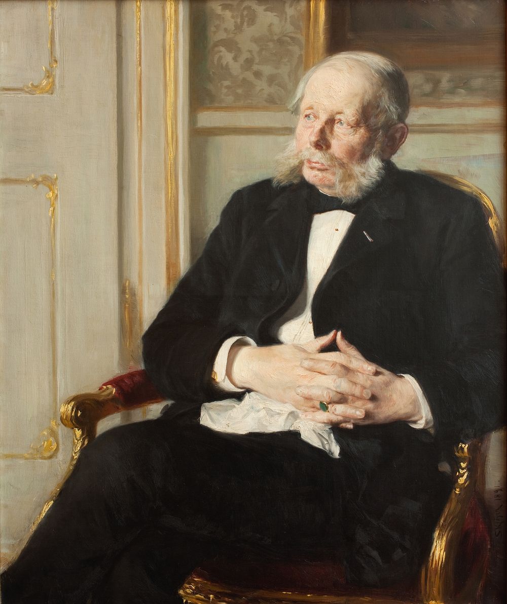 Baron Otto Ditlev Rosenørn-Lehn by P.S. Krøyer