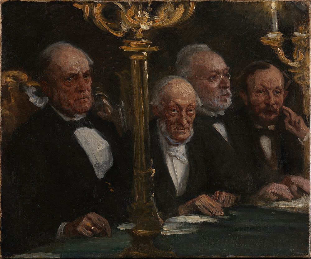 Portrait group by P.S. Krøyer