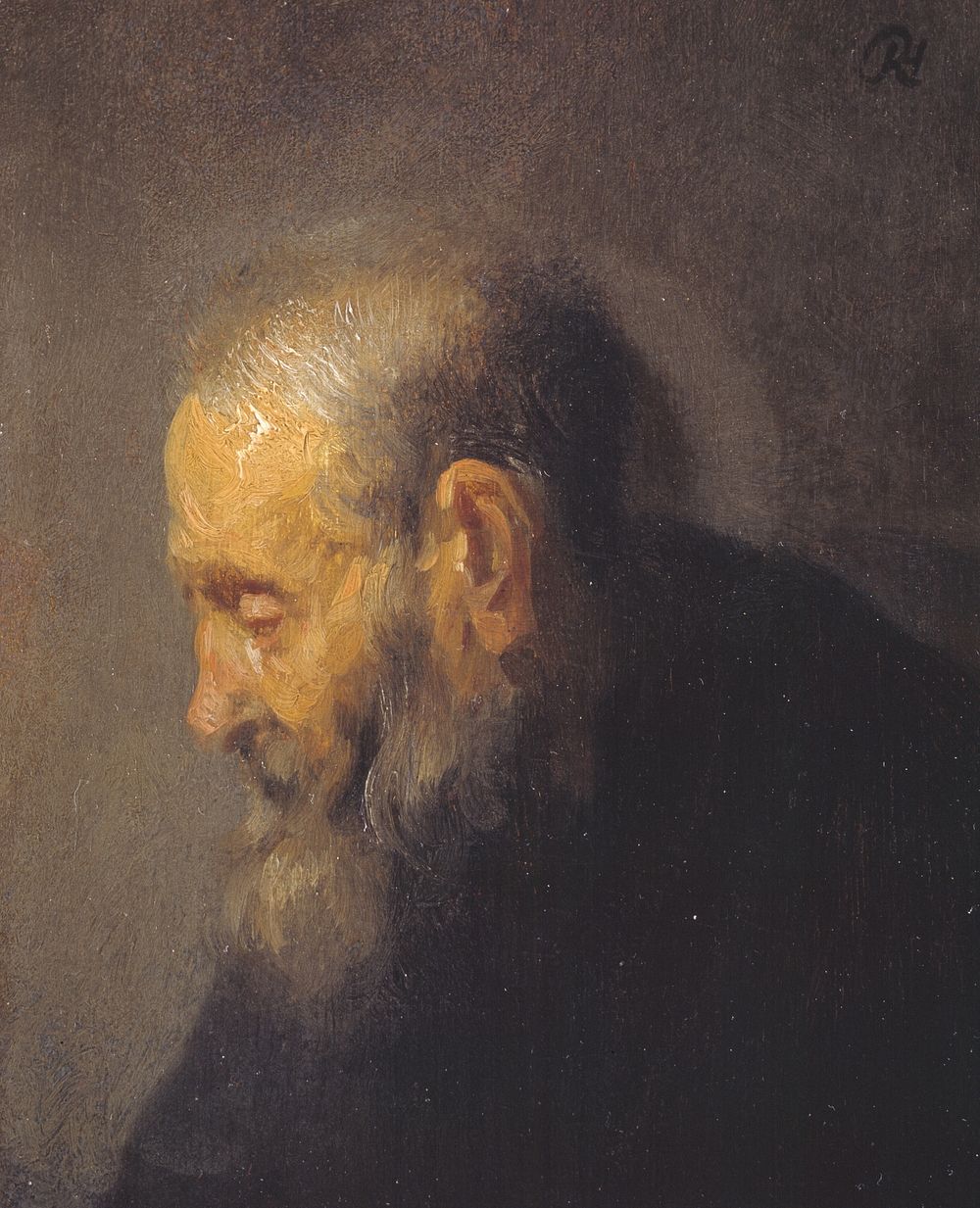 Study of an Old Man in Profile by Rembrandt van Rijn