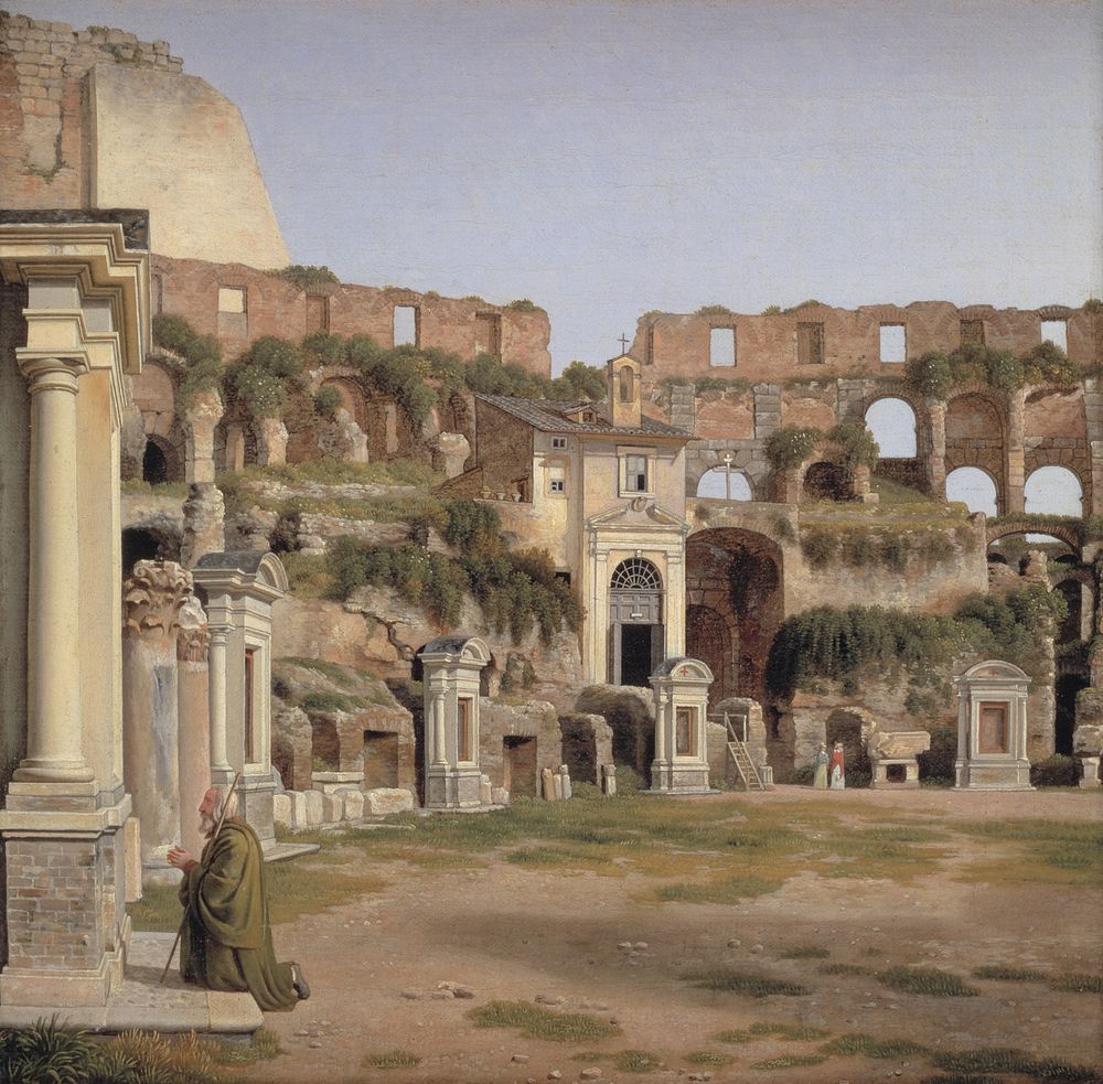 View of the Interior of the Colosseum by C.W. Eckersberg