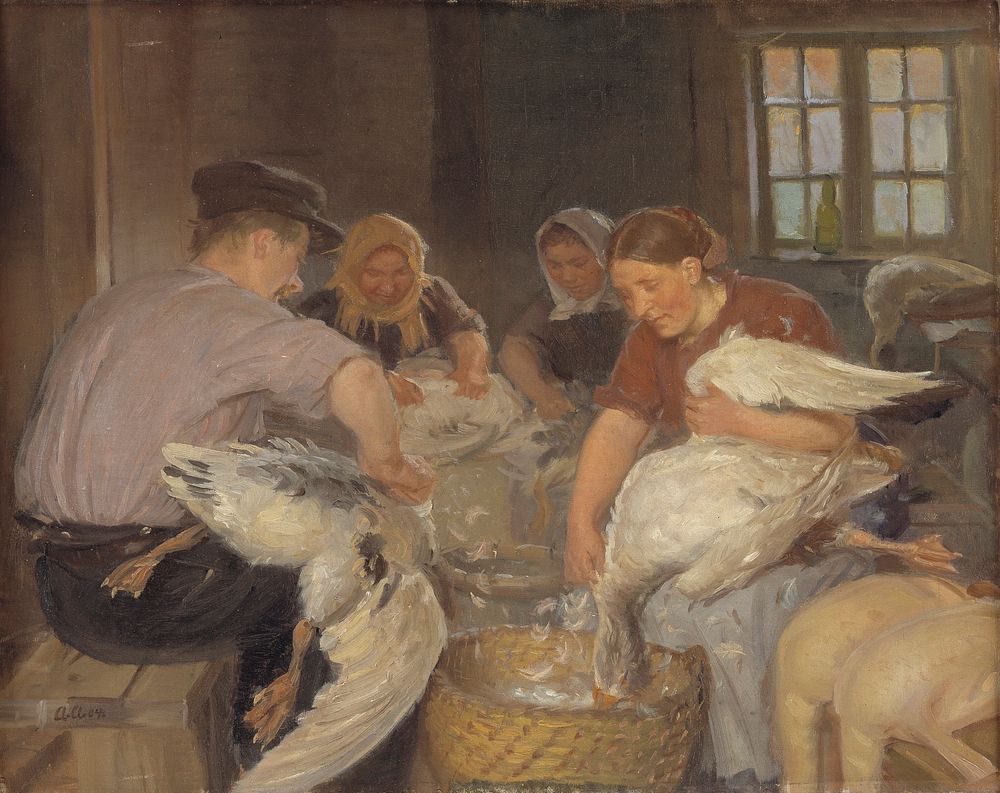 Plucking the Geese by Anna Ancher