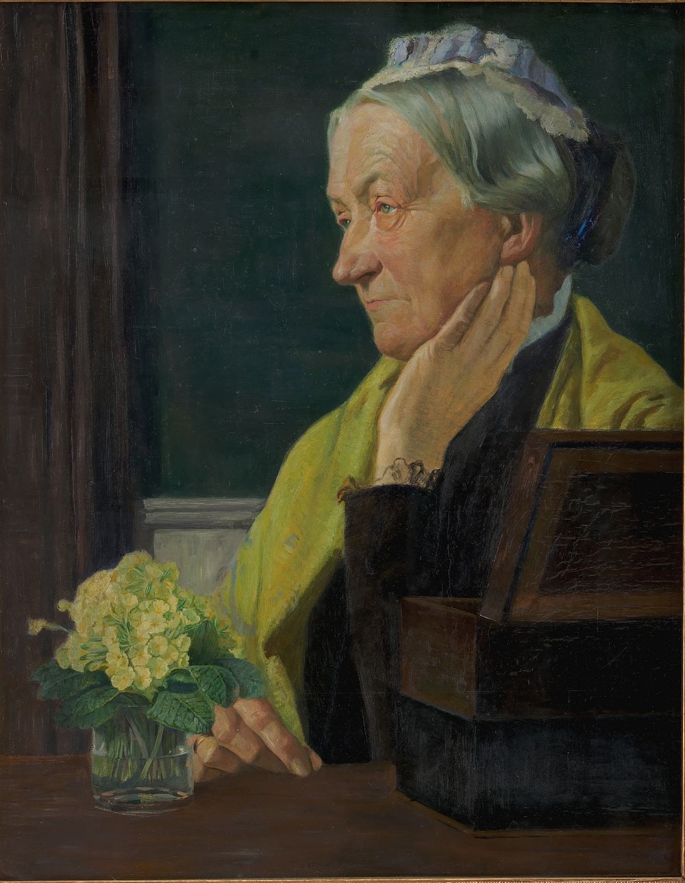Ane Marie Rohde, n&eacute;e Schmidt, the artist's mother  by Johan Rohde