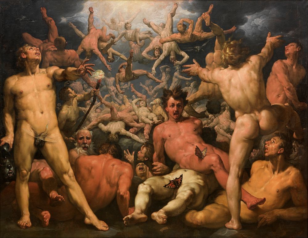 The Fall of the Titans by Cornelis Cornelisz Van Haarlem