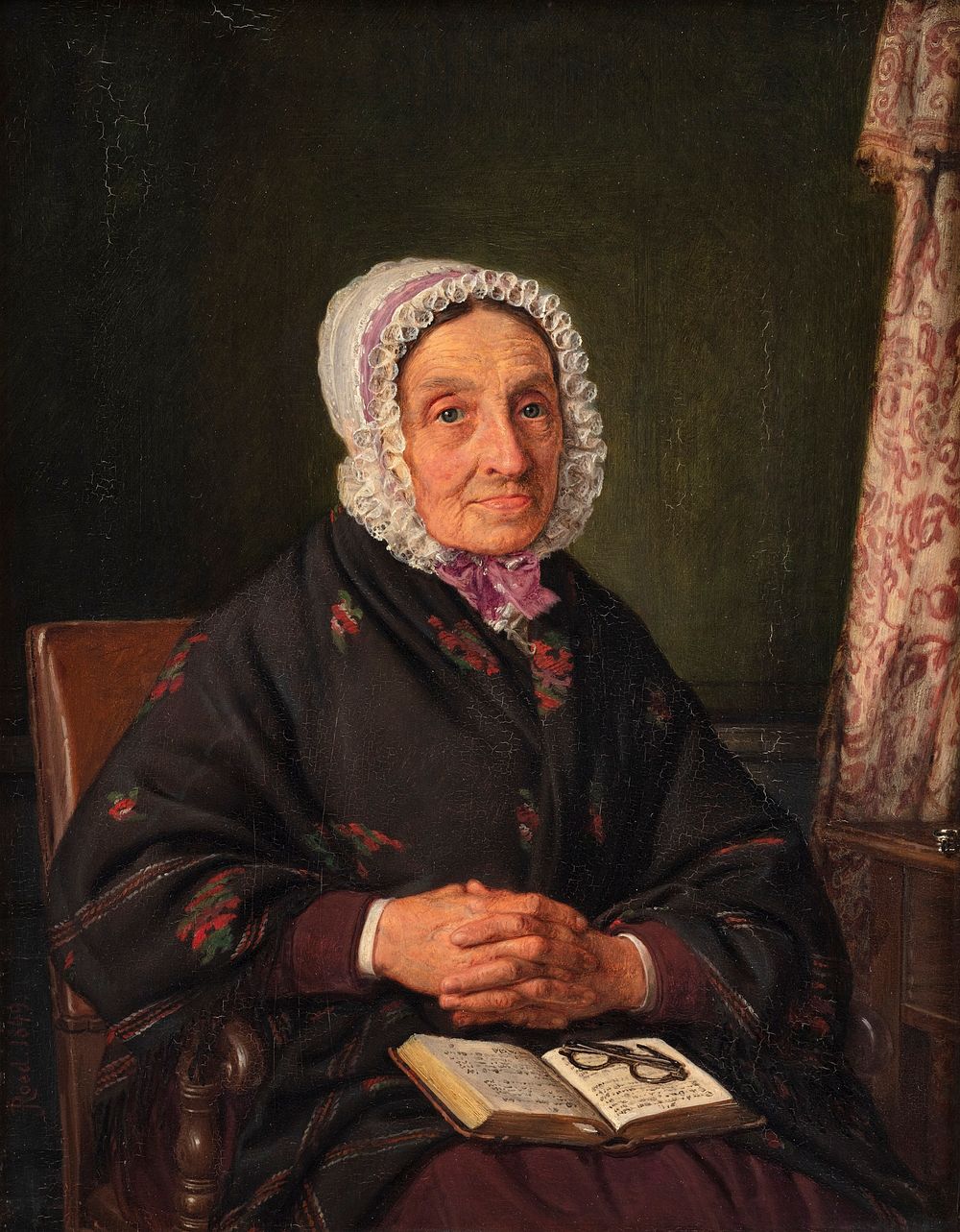 Ellen Roed, née Jensen, the artist's mother by Jørgen Roed